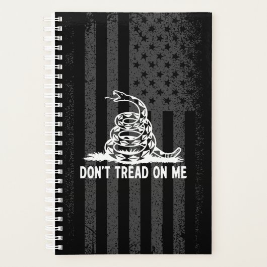 Zwart-wit niet tegen me in Amerikaanse vlag Planner (Voorkant)