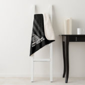 Zwart-wit niet tegen me in Amerikaanse vlag Sherpa Deken (In situ)