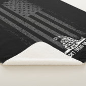 Zwart-wit niet tegen me in Amerikaanse vlag Sherpa Deken (3/4)