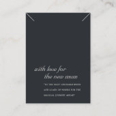 ZWART & WIT NIEUWE MUM CADEAU KETTING DISPLAY KAAR PLAATSKAARTJE (Voorkant)