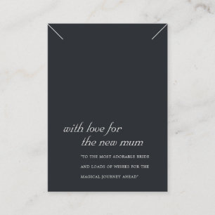 ZWART & WIT NIEUWE MUM CADEAU KETTING DISPLAY KAAR PLAATSKAARTJE