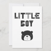 Zwart-wit nieuwe speler in het Baby shower van Tow Kaart (Achterkant)