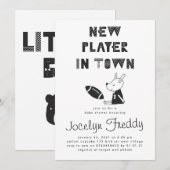 Zwart-wit nieuwe speler in het Baby shower van Tow Kaart (Voorkant / Achterkant)