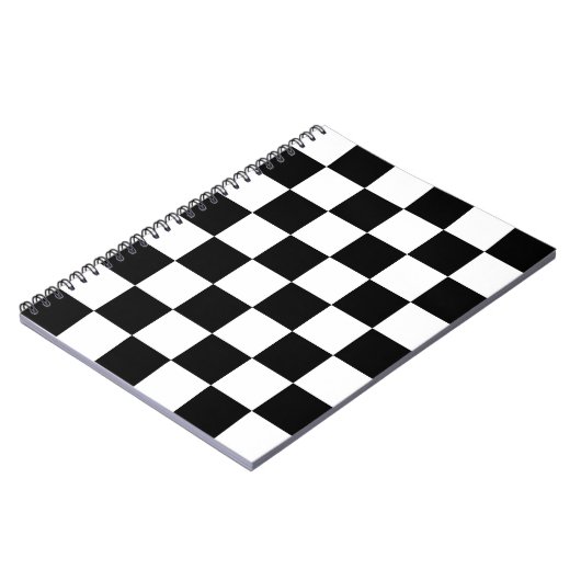 Zwart, wit Notitieboek (Linkerzijde)