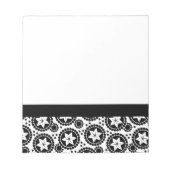 Zwart wit Notitieboek Notitieblok (Voorkant)