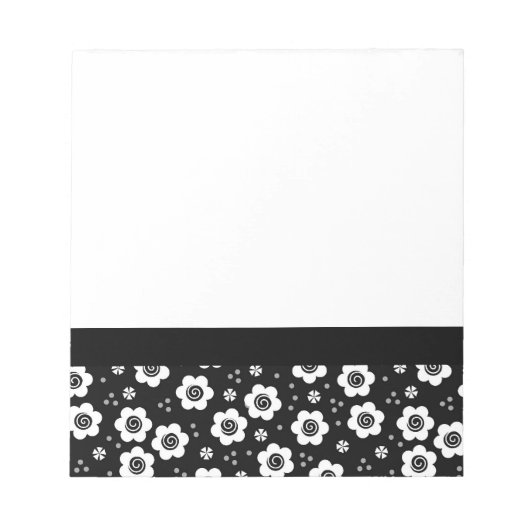 Zwart wit Notitieboek Notitieblok (Voorkant)