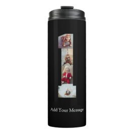 Zwart-wit Nummer 1 Fotocollage Thermosbeker