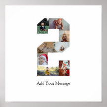 Zwart-wit Nummer 2 Fotocollage