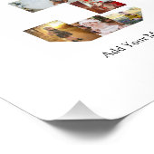 Zwart-wit nummer 3 foto collage afdruk (Hoek)