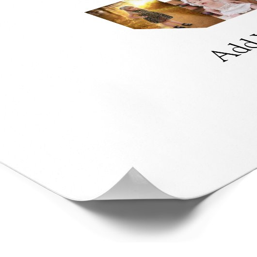 Zwart-wit nummer 3 foto collage poster (Hoek)