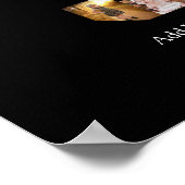 Zwart-wit Nummer 3 Fotocollage Poster (Hoek)