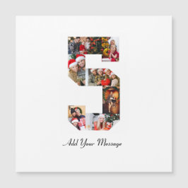 Zwart-wit nummer 5 foto collage