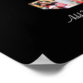 Zwart-wit Nummer 5 Fotocollage Poster (Hoek)