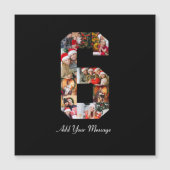 Zwart-wit nummer 6 fotocollage (Voorkant)