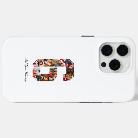 Zwart-wit Nummer 6 Fotocollage Case-Mate iPhone Case (Achterkant (horizontaal))