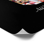 Zwart-wit nummer 6 fotocollage poster (Hoek)