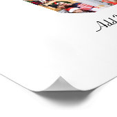 Zwart-wit nummer 6 fotocollage poster (Hoek)