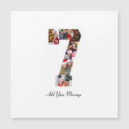 Zwart-wit nummer 7 fotocollage
