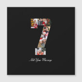 Zwart-wit nummer 7 fotocollage (Voorkant)