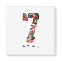 Zwart-wit nummer 7 fotocollage