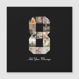 Zwart-wit nummer 8 fotocollage