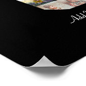 Zwart-wit nummer 8 fotocollage poster (Hoek)