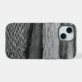 Zwart & Wit Oceaan iPhone 15 Case (Achterkant horizontaal)