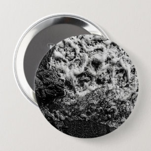 Zwart-wit Oceaangolven Ronde Onderzetter Button 4,0 Cm