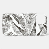 Zwart wit Oerwoud: Tropisch Plant Case-Mate iPhone Case (Achterkant (horizontaal))