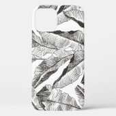 Zwart wit Oerwoud: Tropisch Plant Case-Mate iPhone Case (Achterkant)
