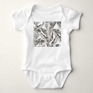 Zwart wit Oerwoud: Tropisch Plant Romper