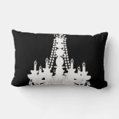 Zwart-wit of elke kleur Chandelier Kussen (Achterkant)