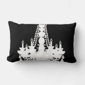 Zwart-wit of elke kleur Chandelier Kussen (Voorkant)