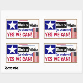 Zwart wit of wat we ook kunnen. Rechthoekig Rechthoekige Sticker (Vel)