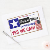 Zwart wit of wat we ook kunnen. Rechthoekig Rechthoekige Sticker (Envelop)