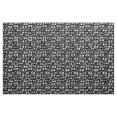 Zwart wit ogen stof (Yard (91,4 cm))
