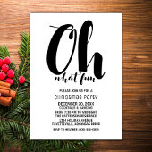 Zwart Wit Oh Wat een leuk feestje nodig Kaart