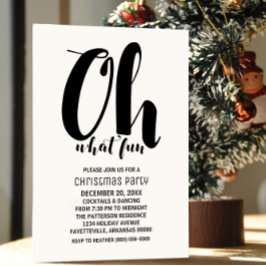 Zwart Wit Oh Wat een leuk feestje nodig Kaart