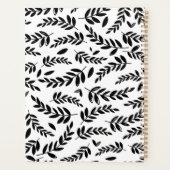 Zwart-wit olievlek Roze Apple Teacher Planner (Achterkant)