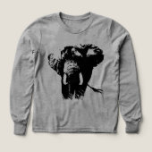 Zwart wit olifant Dierenillustratie Schilderen (Voorkant)