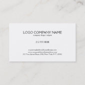 Zwart-wit olifant illustratie visitekaartje (Achterkant)