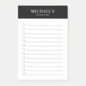 Zwart-wit om te doen Lijst Post-it Notities Post-it® Notes (Voorkant)