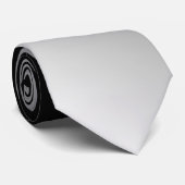 Zwart Wit Ombre Stropdas (Opgerold)