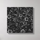 Zwart wit omhulsel, bloem Colorado canvas (Voorkant)