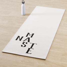 Zwart-wit omkeerbare Namaste Yogamat