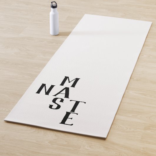 Zwart-wit omkeerbare Namaste Yogamat (In situ)