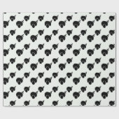 zwart-wit omslagpapier afromen en plukken cadeaupapier (Vlak)