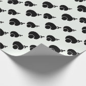 zwart-wit omslagpapier afromen en plukken cadeaupapier (Hoek)