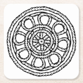 Zwart-wit Onderzetter met persbericht