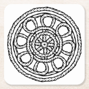 Zwart-wit Onderzetter met persbericht